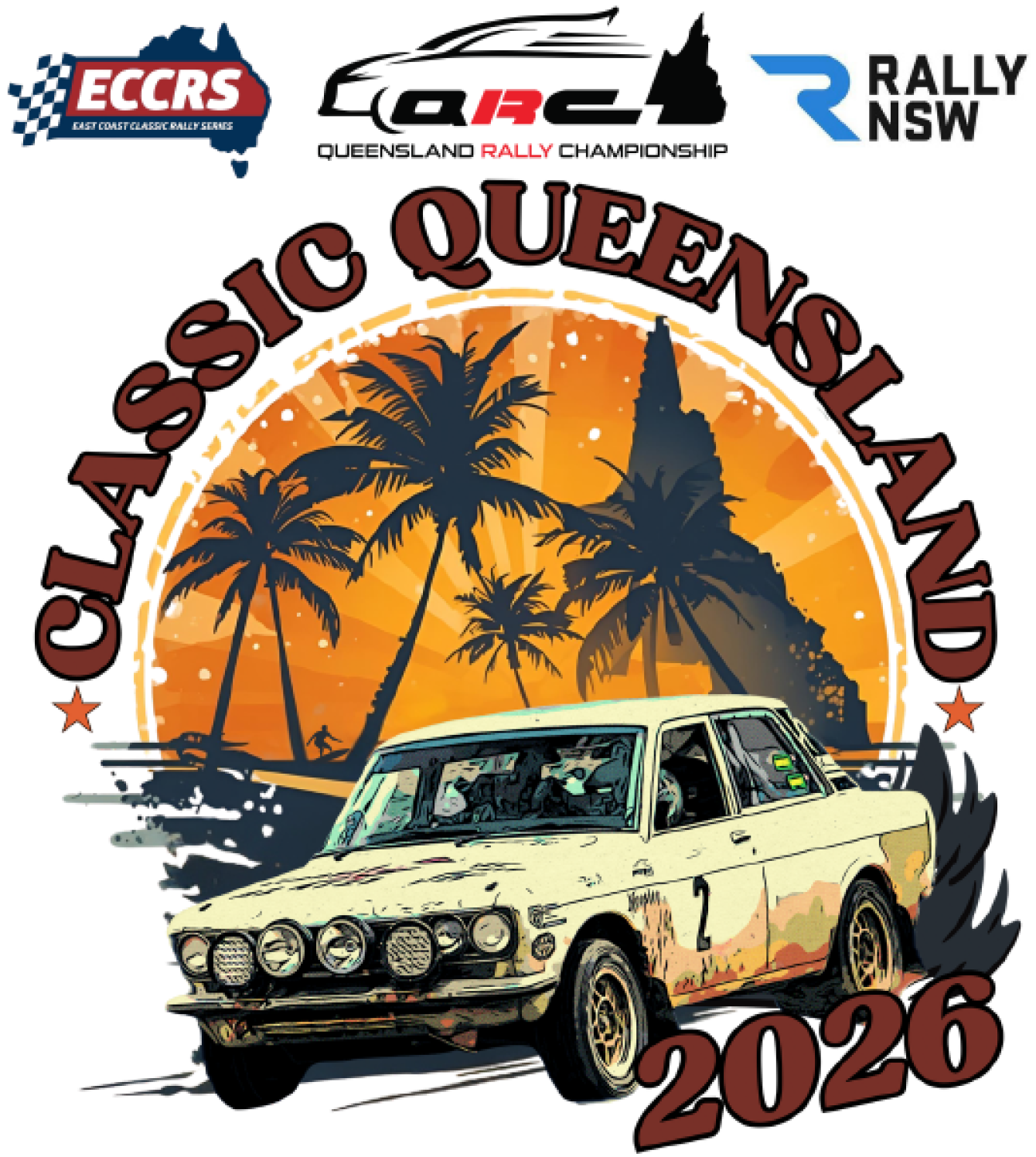 Classic Queensland Rally 2026 poster